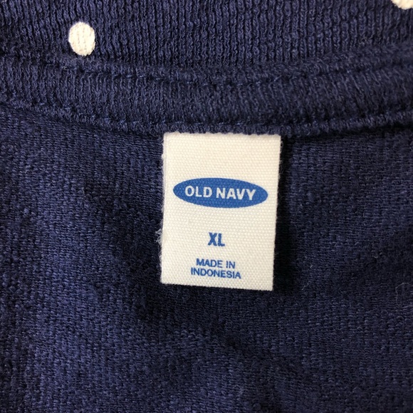 Old Navy Blue Polka Dot Faux Wrap Sweater - Picture 4 of 5